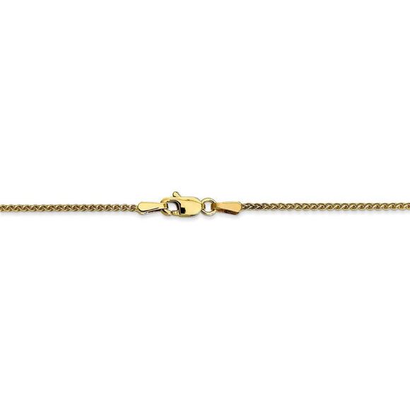 1.25mm 10k Yellow Gold Solid Spiga Chain Necklaces, 16 Inch - Picture 4 of 8
